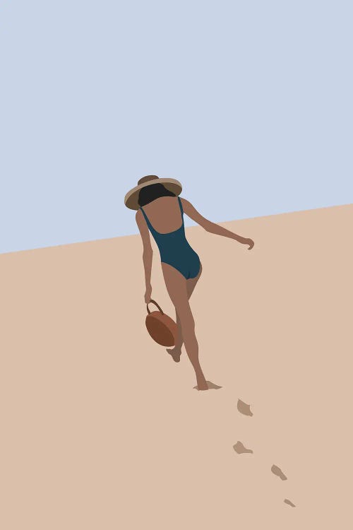 Beach Babe by Flower Love Child wall art