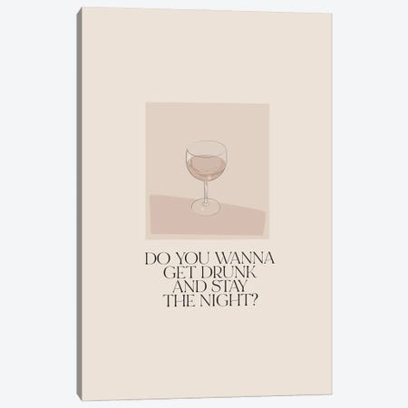 Do You Wanna Stay The Night Canvas Print #FLC49} by Flower Love Child Canvas Artwork