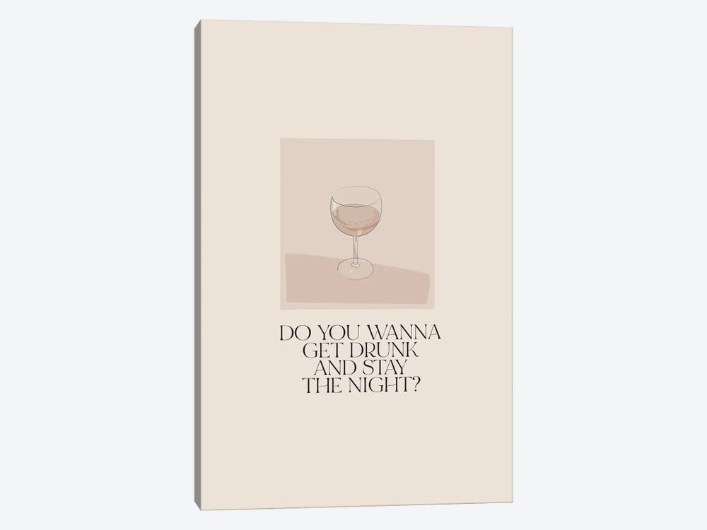 Do You Wanna Stay The Night by Flower Love Child 1-piece Canvas Artwork