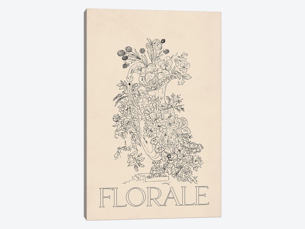 Florale by Flower Love Child 1-piece Canvas Art Print