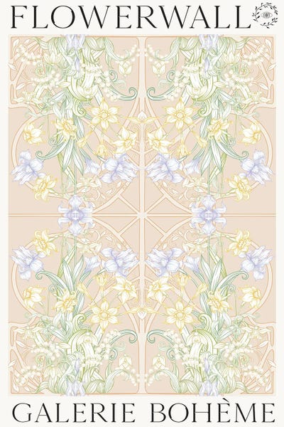 Flower Wall Spring by Flower Love Child art print