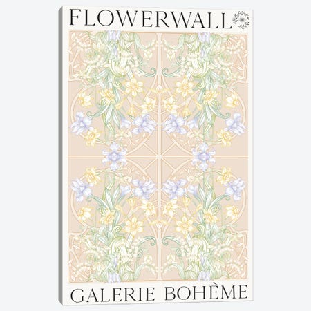 Flower Wall Spring Canvas Print #FLC62} by Flower Love Child Canvas Artwork