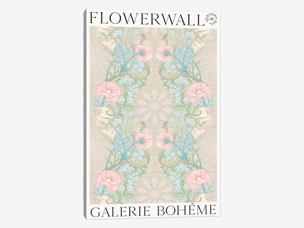 Flower Wall Summer by Flower Love Child 1-piece Canvas Wall Art