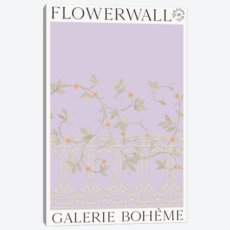 Flower Wall Winter Canvas Print #FLC64} by Flower Love Child Art Print