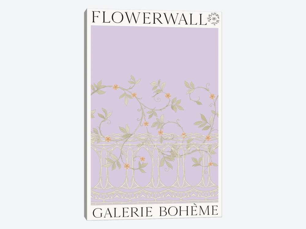 Flower Wall Winter by Flower Love Child 1-piece Art Print