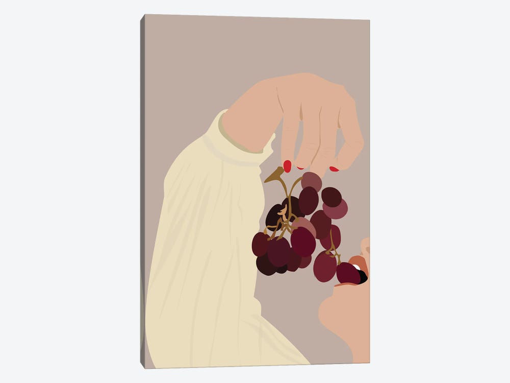 Grapes by Flower Love Child 1-piece Canvas Art Print