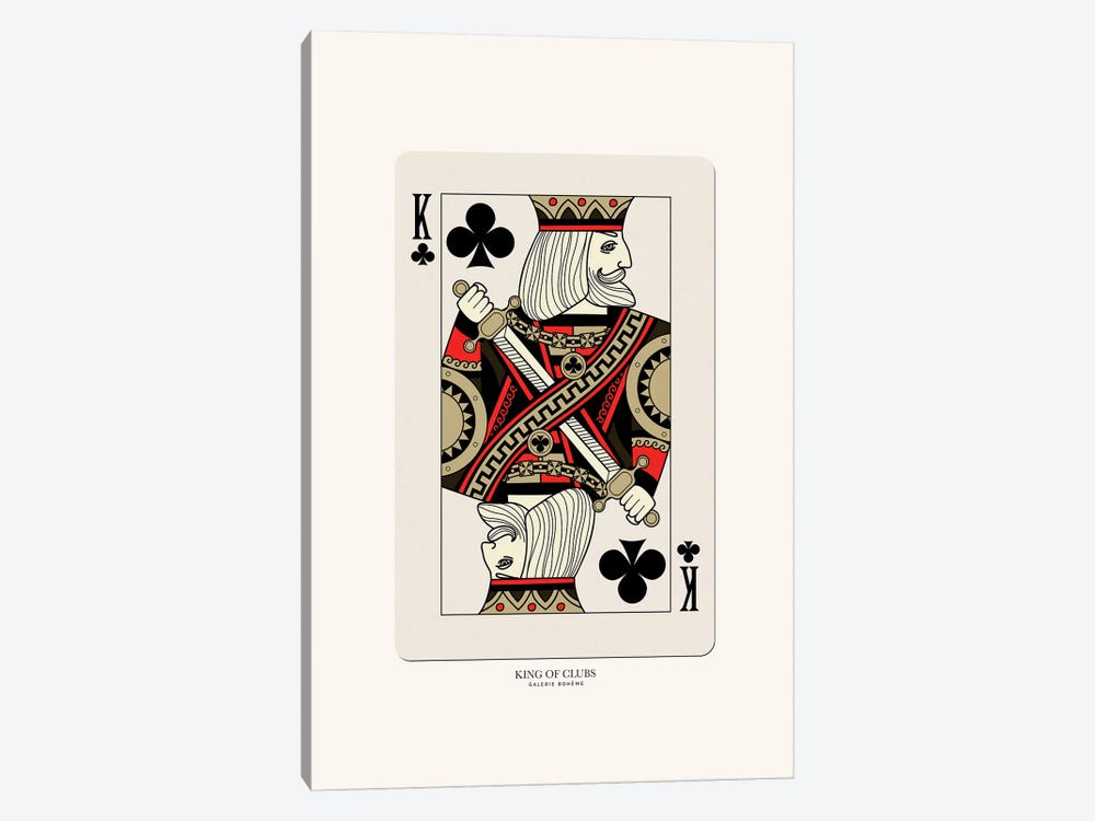 King Of Clubs by Flower Love Child 1-piece Canvas Artwork
