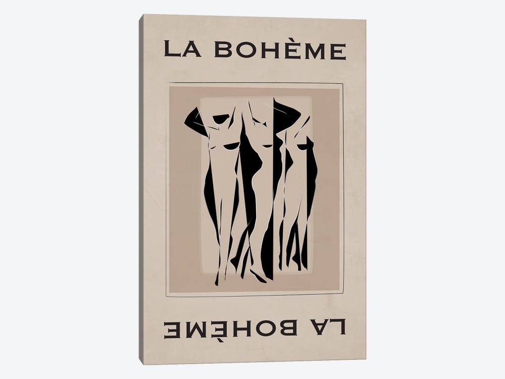 La Boheme Ladies by Flower Love Child 1-piece Canvas Art Print