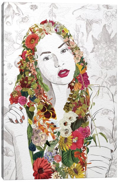 Flower Fairy Canvas Art Print - Fashion Art Collection
