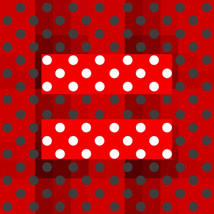 LGBT Human Rights & Equality Flag (Holiday Polka Dots) by iCanvas wall art