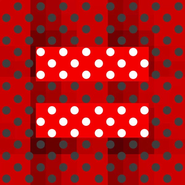 LGBT Human Rights & Equality Flag (Holiday Polka Dots)