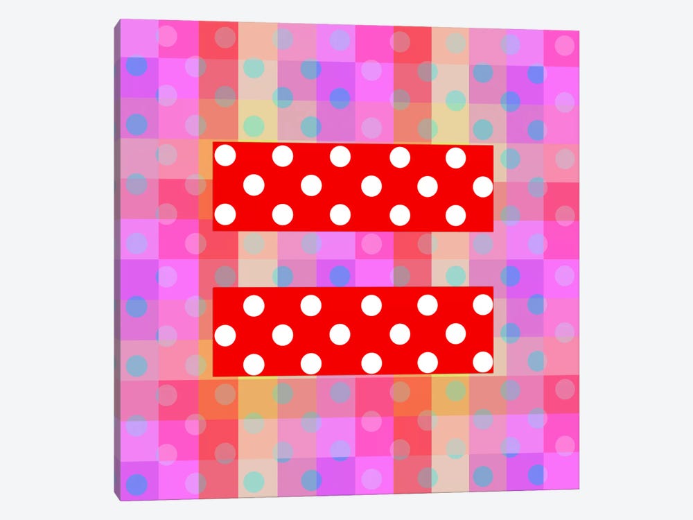 LGBT Human Rights & Equality Flag (Polka Dots) I by iCanvas 1-piece Canvas Wall Art