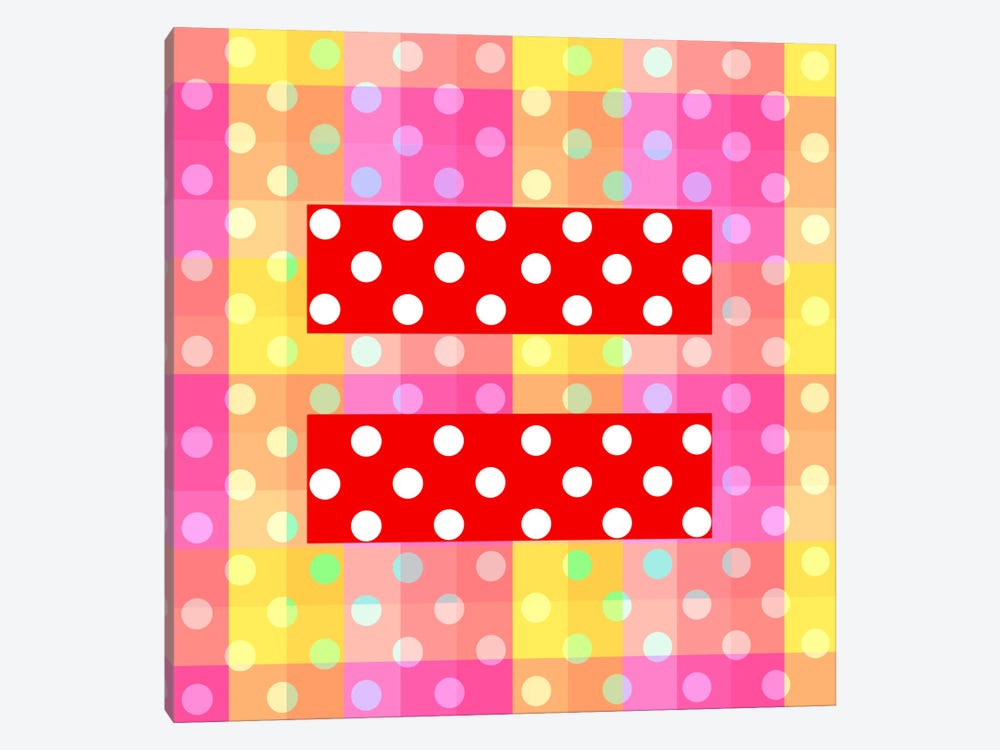 LGBT Human Rights & Equality Flag (Polka Dots) II by iCanvas 1-piece Canvas Art