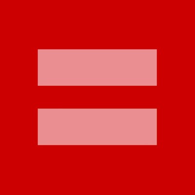 Human Rights Campaign "Love" Logo by iCanvas framed canvas print