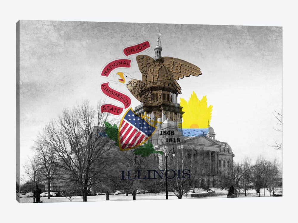 Illinois (Capitol Building) by iCanvas 1-piece Canvas Art