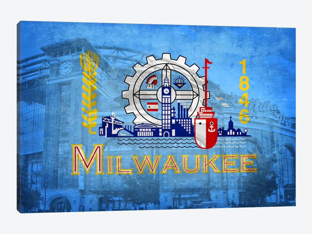 Milwaukee, Wisconsin (Miller Park) by iCanvas 1-piece Art Print