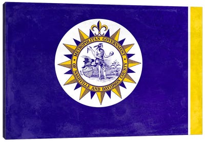 Nashville, Tennessee Canvas Art Print - U.S. State Flag Art