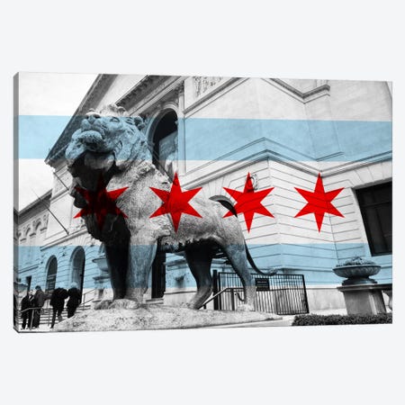 Chicago FlagArt Institute of Chicago Canvas Print #FLG27} by iCanvas Canvas Print