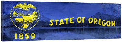 Oregon (Crater Lake National Park) Canvas Art Print - Flags Collection