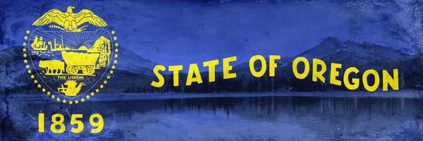 U.S. State Flags: Oregon (Crater Lake National Park) by iCanvas