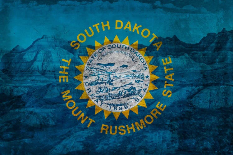 South Dakota (Badlands National Park) by iCanvas wall art