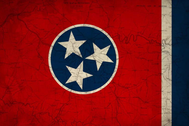 Tennessee (Vintage Map)