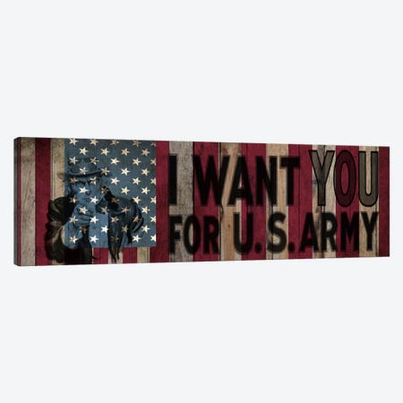 I Want You! (Homage To James Montgomery Flagg) Canvas Print #FLG417} by iCanvas Canvas Art