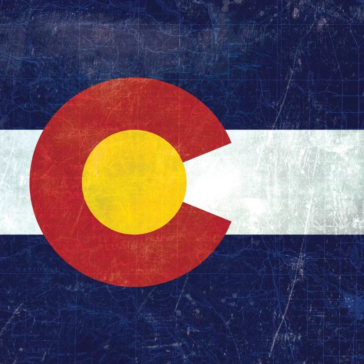 Colorado (Vintage Map) by iCanvas wall art