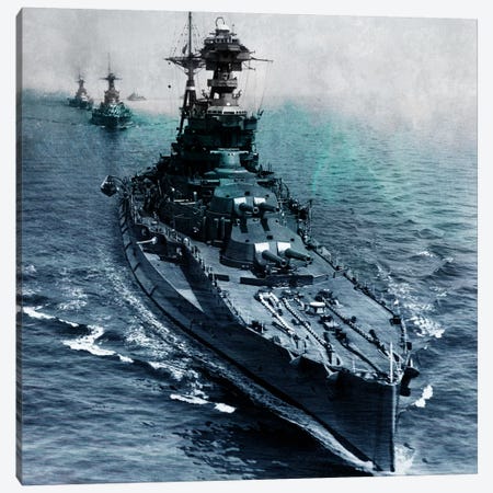 WWII Era Destroyer Fleet I Canvas Print #FLG471} by iCanvas Canvas Print