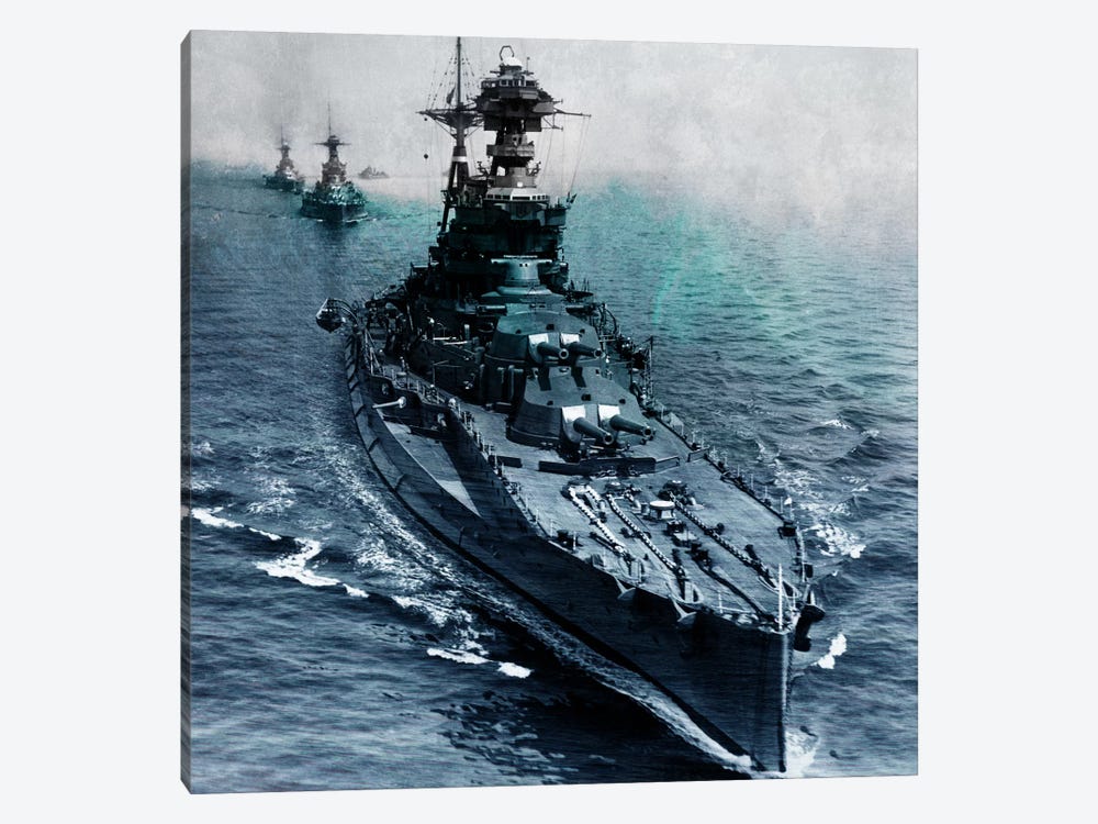 WWII Era Destroyer Fleet I by iCanvas 1-piece Canvas Print