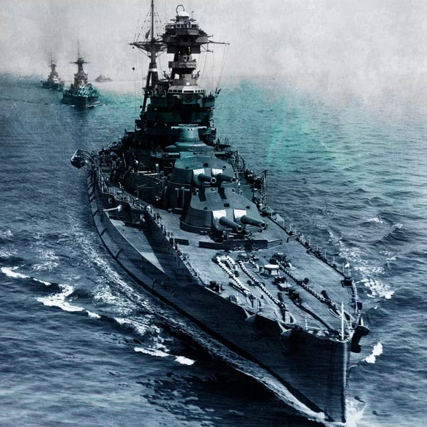 Warships: WWII Era Destroyer Fleet I by iCanvas