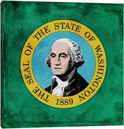 Washington II Canvas Art Print - U.S. State Flag Art