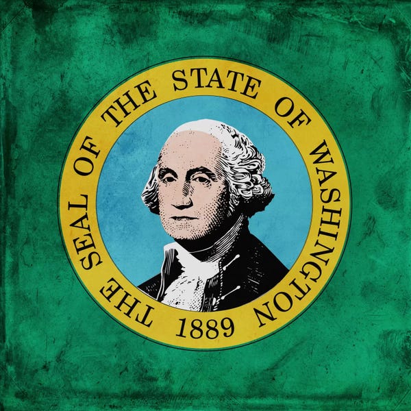 Flags Collection: Washington II by iCanvas