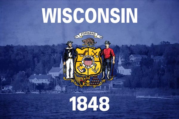 Wisconsin: Wisconsin (Door County) by iCanvas