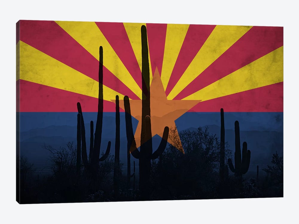Arizona (Cacti) by 5by5collective 1-piece Canvas Print