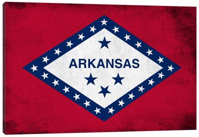 Arkansas Canvas Art Print - Flag Art