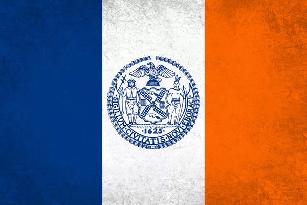 Flags Collection: New York City, New York by iCanvas