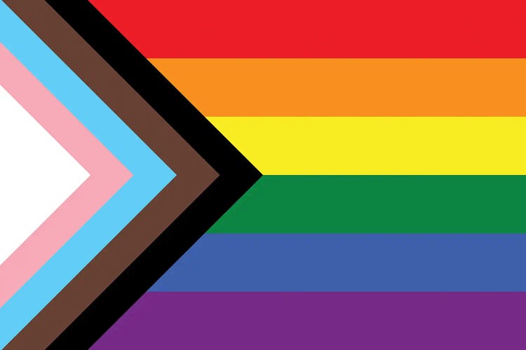 Progress Pride Flag by 5by5collective wall art