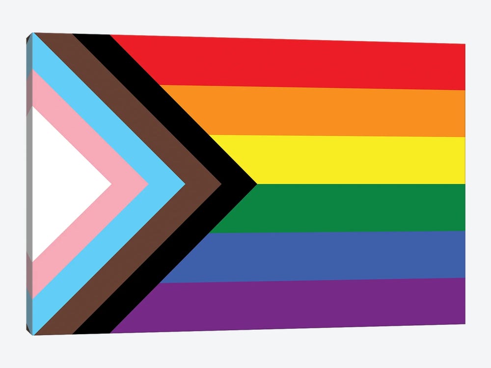 Progress Pride Flag by 5by5collective 1-piece Art Print