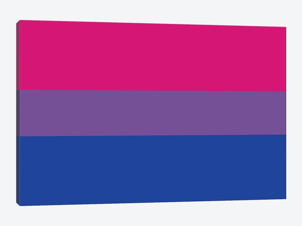 Bisexual Pride Flag Canvas Artwork By 5by5collective Icanvas