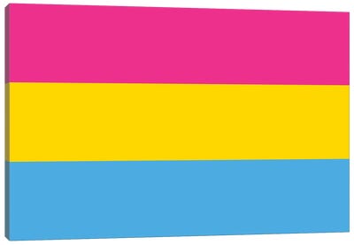 Pansexual Pride Flag Canvas Art Print - Find Your Voice