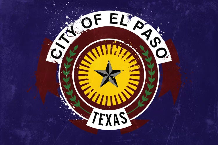 El Paso, Texas Fresh Paint City Flag