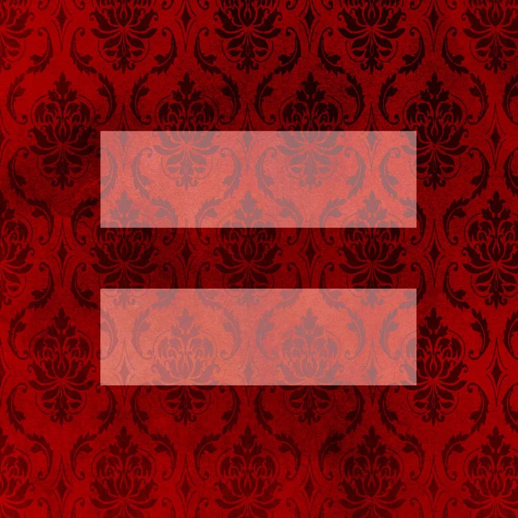 LGBT Human Rights & Equality Flag (Floral Damask)