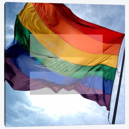 LGBT Human Rights & Equality Flag (Rainbow) I Canvas Print #FLG92} by iCanvas Art Print