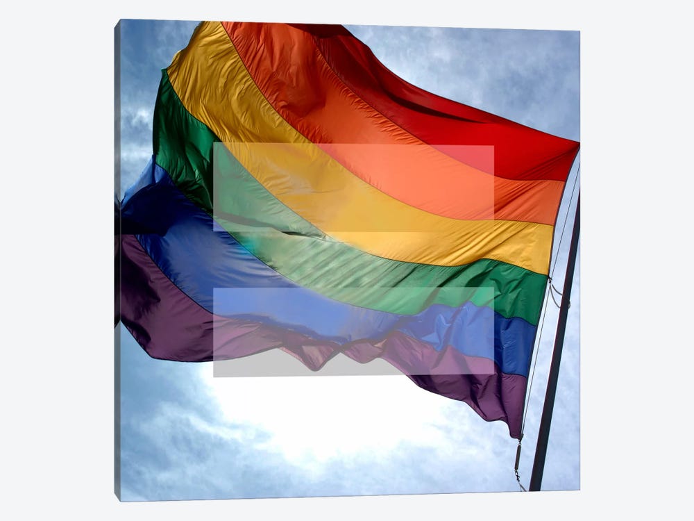 LGBT Human Rights & Equality Flag (Rainbow) I by iCanvas 1-piece Art Print