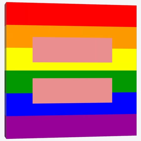 LGBT Human Rights & Equality Flag (Rainbow) II Canvas Print #FLG95} by iCanvas Canvas Art