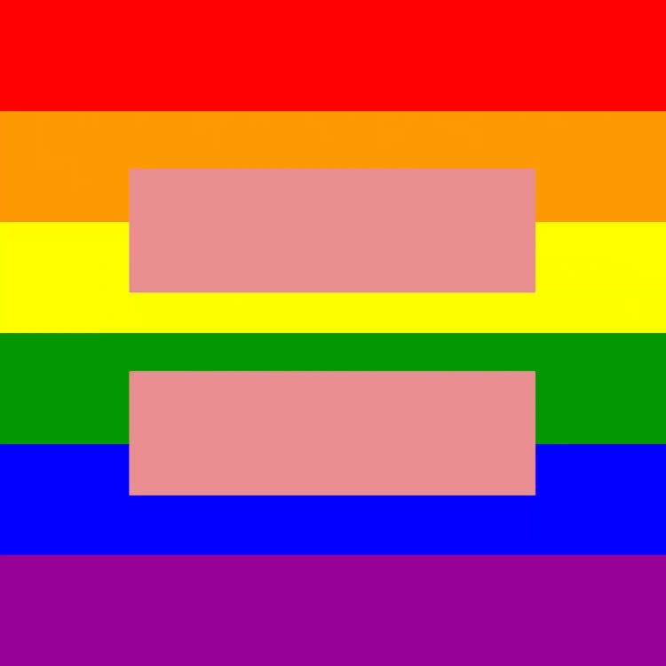 LGBT Human Rights & Equality Flag (Rainbow) II by iCanvas wall art