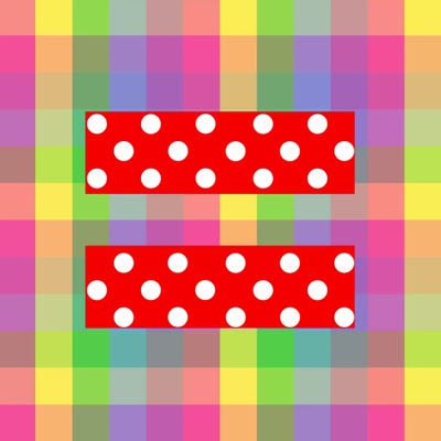 LGBT Human Rights & Equality Flag (Polka Dots) IV by iCanvas art print