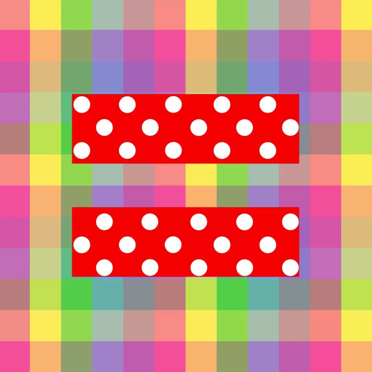 LGBT Human Rights & Equality Flag (Polka Dots) IV by iCanvas wall art