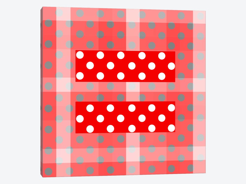 LGBT Human Rights & Equality Flag (Polka Dots) V by iCanvas 1-piece Canvas Artwork